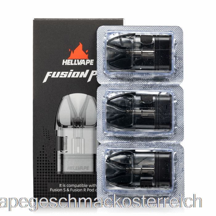 Hellvape Fusion R Ersatzpods 1,2 Ohm Mesh-Pods Mit Vape-Geschmack